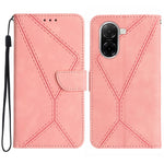 For Xiaomi Redmi A5 NFC (EU) (173.45mm) Case Skin Touch Lines Imprinted PU Leather Flip Phone Cover