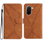 For Xiaomi Redmi A5 NFC (EU) (173.45mm) Case Skin Touch Lines Imprinted PU Leather Flip Phone Cover