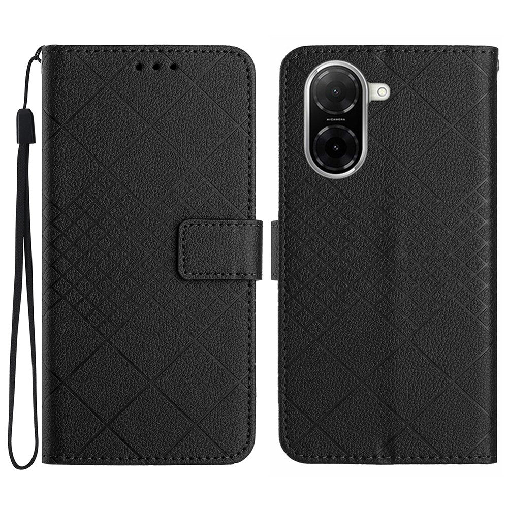 For Xiaomi Redmi A5 NFC (EU) (173.45mm) Case Wallet Imprint PU Leather Flip Folio Phone Cover