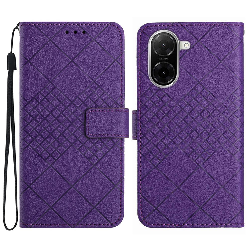 For Xiaomi Redmi A5 NFC (EU) (173.45mm) Case Wallet Imprint PU Leather Flip Folio Phone Cover