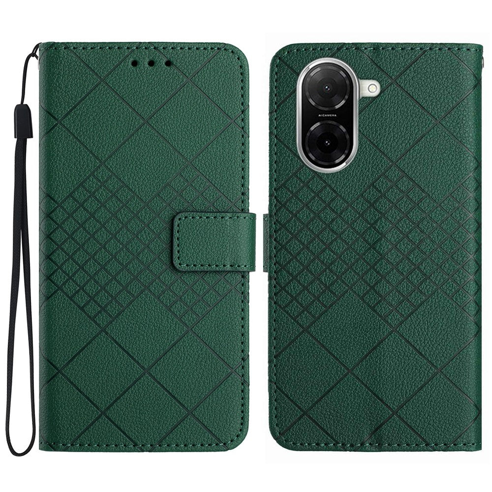 For Xiaomi Redmi A5 NFC (EU) (173.45mm) Case Wallet Imprint PU Leather Flip Folio Phone Cover