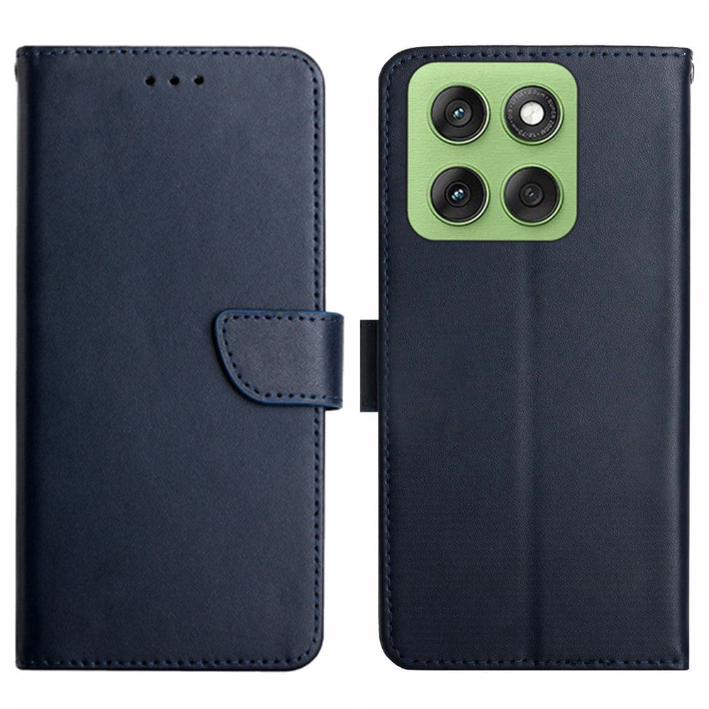 Til Motorola Edge 60 5G / 60 Fusion 5G etui ægte okselæder telefoncover Nappa tekstur