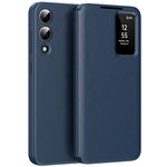 For Samsung Galaxy S25 Edge Case with Card Holder Smart View Window Leather Phone Cover