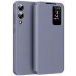 For Samsung Galaxy S25 Edge Case with Card Holder Smart View Window Leather Phone Cover