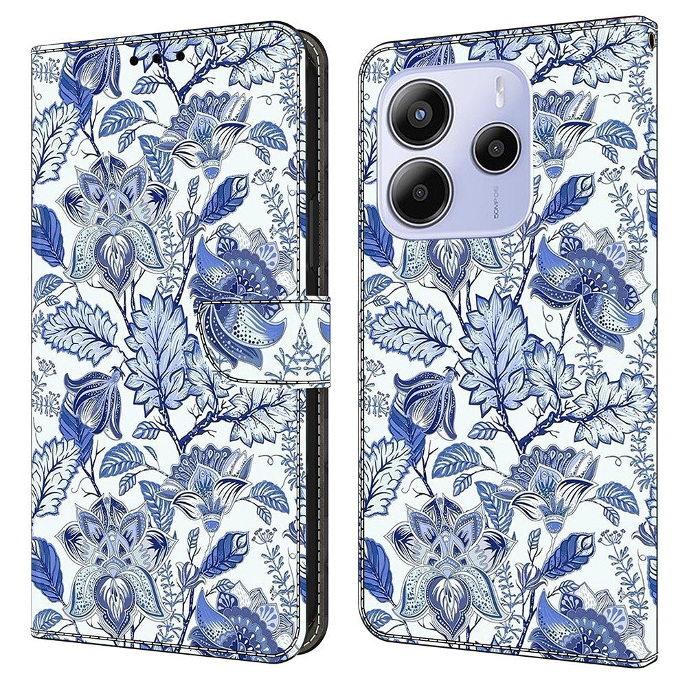 For Xiaomi Redmi Note 14 5G Leather Case Pattern Printing Wallet Stand Flip Phone Cover