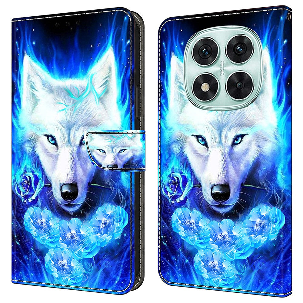 For Xiaomi Redmi Note 14 Pro 5G / Poco X7 5G Leather Case Pattern Printing Wallet Stand Flip Phone Cover