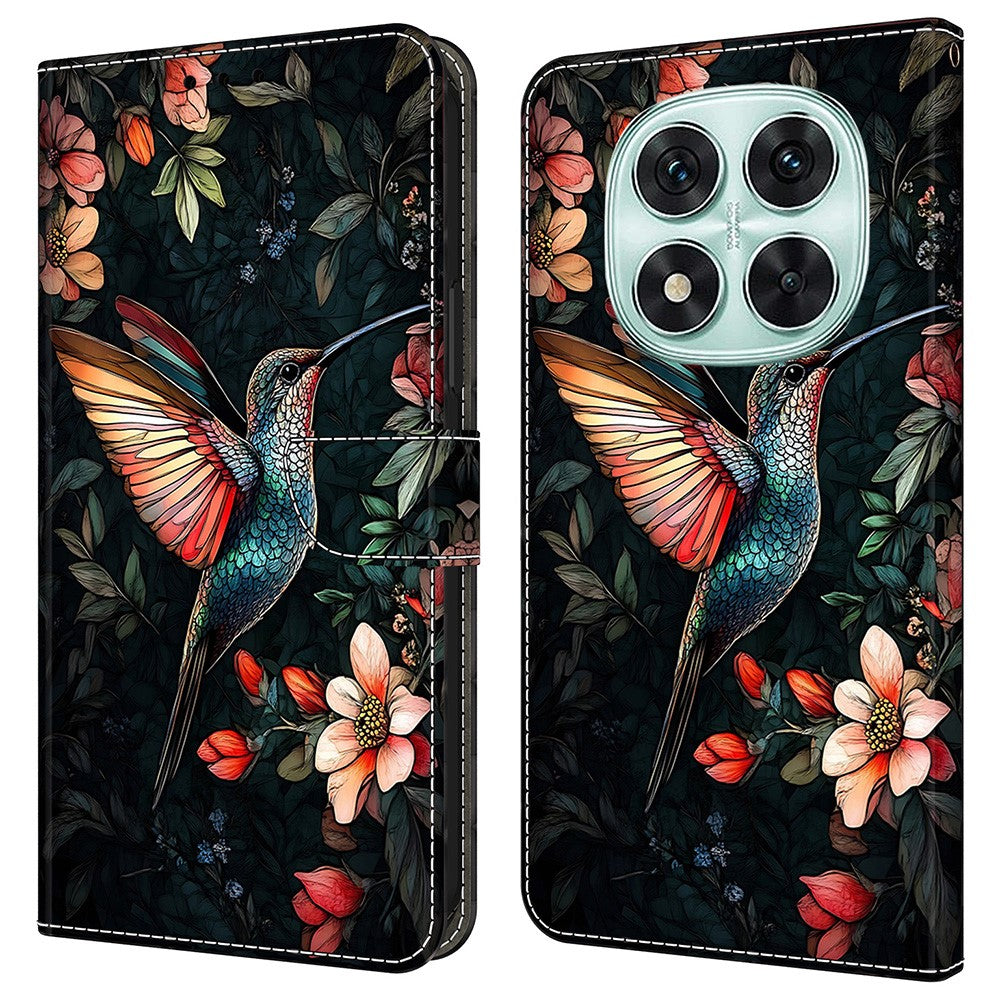 For Xiaomi Redmi Note 14 Pro 5G / Poco X7 5G Leather Case Pattern Printing Wallet Stand Flip Phone Cover