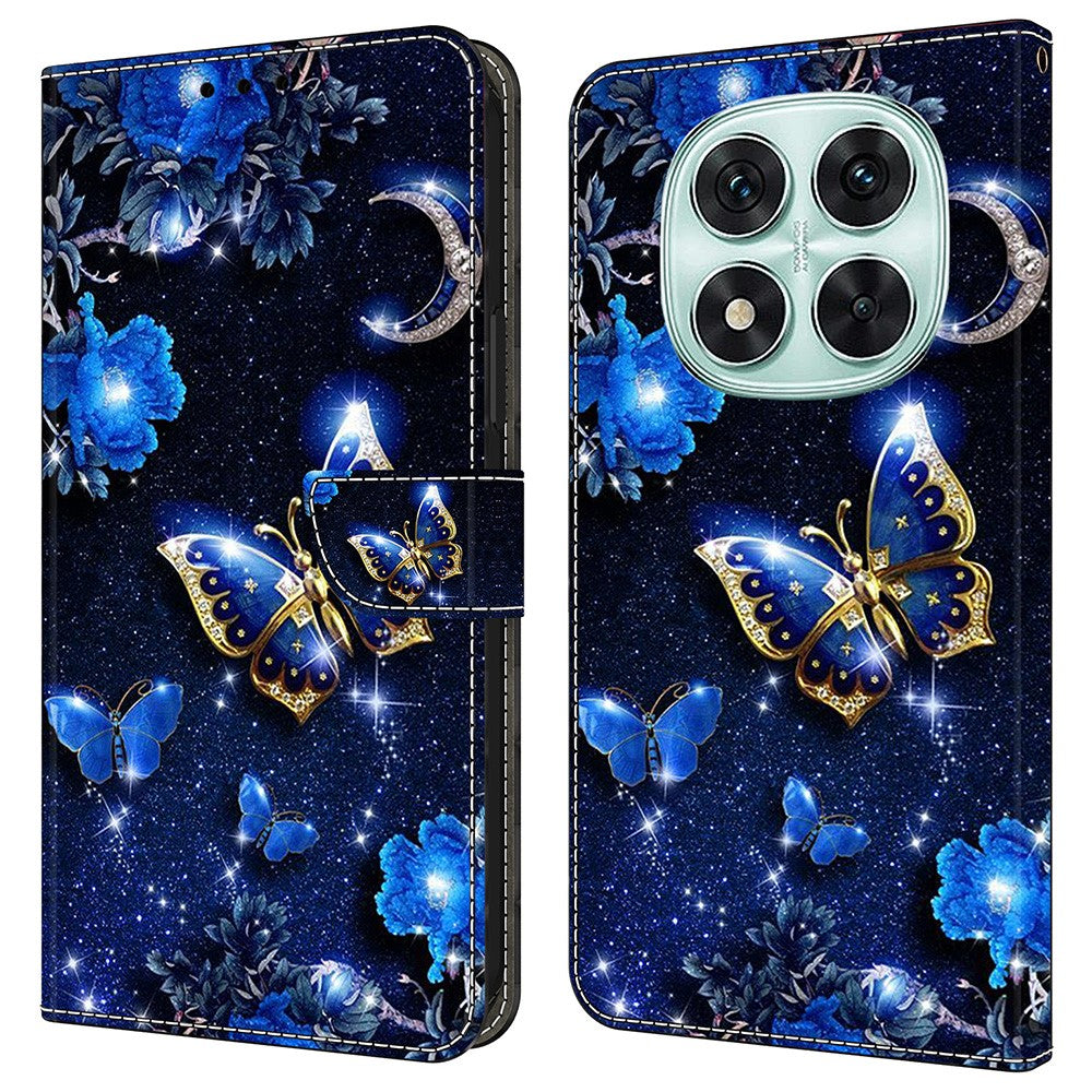 For Xiaomi Redmi Note 14 Pro 5G / Poco X7 5G Leather Case Pattern Printing Wallet Stand Flip Phone Cover