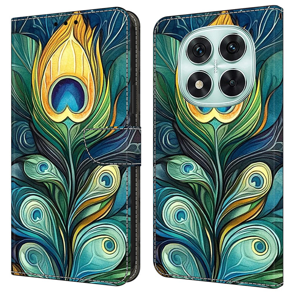 For Xiaomi Redmi Note 14 Pro 5G / Poco X7 5G Leather Case Pattern Printing Wallet Stand Flip Phone Cover