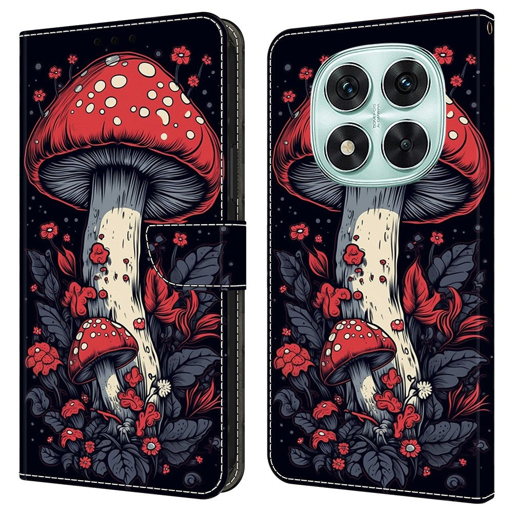 For Xiaomi Redmi Note 14 Pro 5G / Poco X7 5G Leather Case Pattern Printing Wallet Stand Flip Phone Cover