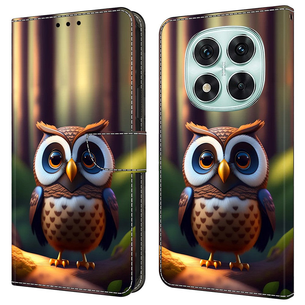 For Xiaomi Redmi Note 14 Pro 5G / Poco X7 5G Leather Case Pattern Printing Wallet Stand Flip Phone Cover