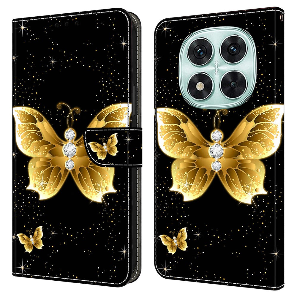 Xiaomi Redmi Note 14 Pro+ 5G Läderfodral Mönstertryck Plånboksfodral Flip-fodral