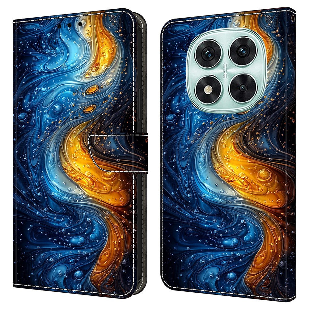 Xiaomi Redmi Note 14 Pro+ 5G Läderfodral Mönstertryck Plånboksfodral Flip-fodral