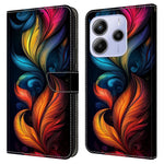 For Xiaomi Redmi Note 14 4G (164.84mm) Leather Case Pattern Printing Wallet Stand Flip Phone Cover