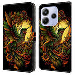 For Xiaomi Redmi Note 14 4G (164.84mm) Leather Case Pattern Printing Wallet Stand Flip Phone Cover