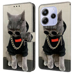 For Xiaomi Redmi Note 14 4G (164.84mm) Leather Case Pattern Printing Wallet Stand Flip Phone Cover
