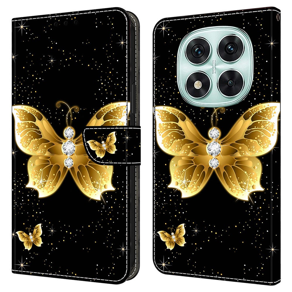 For Xiaomi Redmi Note 14 Pro 4G Leather Case Pattern Printing Wallet Stand Flip Phone Cover