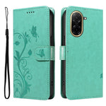 For Xiaomi Redmi A5 NFC (EU) (173.45mm) PU Leather Cases Flower Pattern Wallet Stand Phone Cover with Strap