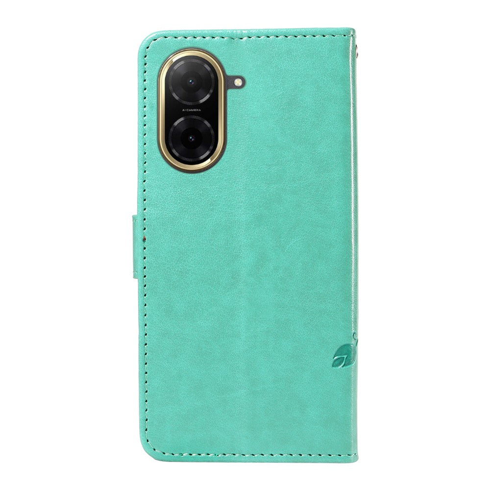 For Xiaomi Redmi A5 NFC (EU) (173.45mm) PU Leather Cases Flower Pattern Wallet Stand Phone Cover with Strap