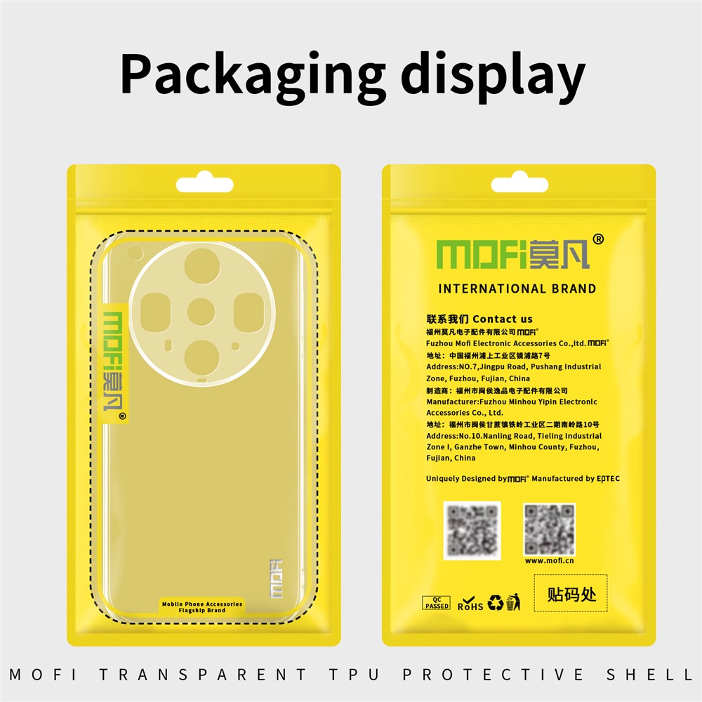 MOFI For Oppo Find X8 Ultra 5G Clear Phone Case  Ultra-Thin TPU Phone Back Cover
