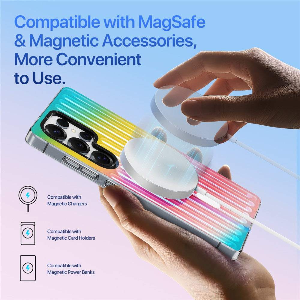 DUX DUCIS Til Samsung Galaxy S25 Ultra Cover Zest Series Magnetisk Cover Gradient TPU + PET Telefoncover