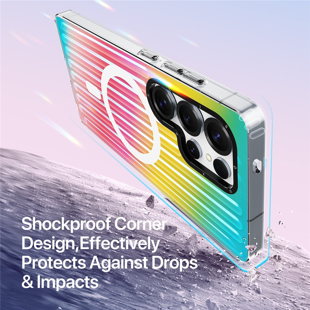 DUX DUCIS Til Samsung Galaxy S25 Ultra Cover Zest Series Magnetisk Cover Gradient TPU + PET Telefoncover