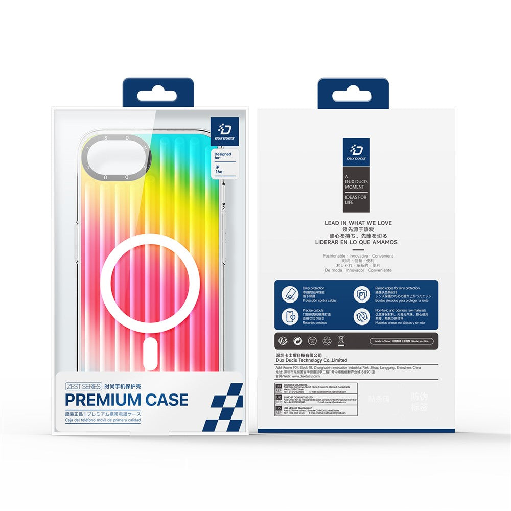DUX DUCIS For iPhone 17e / 16e Case  Zest Series Compatible with MagSafe Gradient TPU + PET Phone Cover