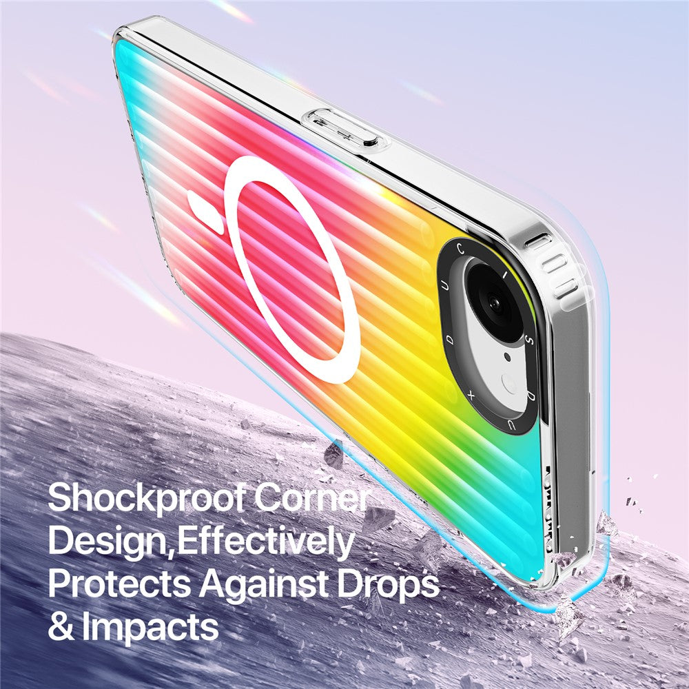 DUX DUCIS For iPhone 17e / 16e Case  Zest Series Compatible with MagSafe Gradient TPU + PET Phone Cover