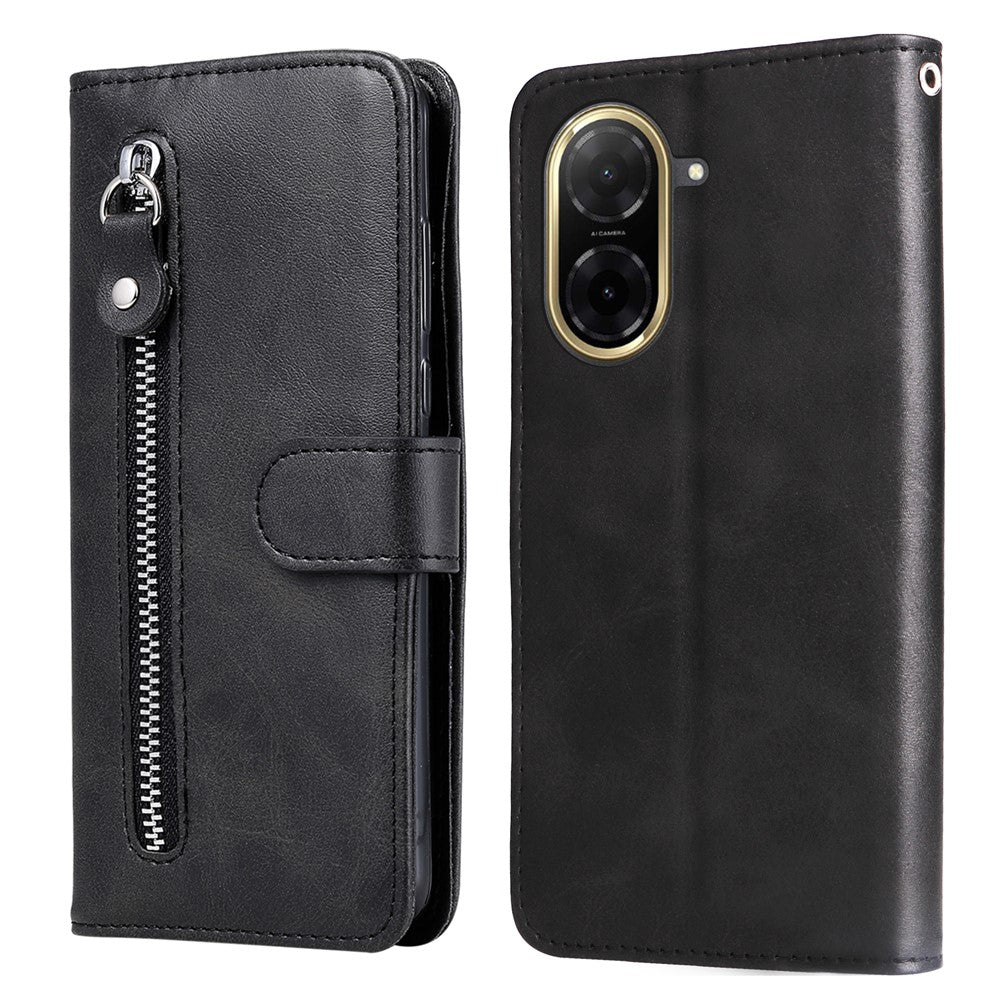 For Xiaomi Redmi A5 NFC (EU) (173.45mm) PU Leather Cases with Zipper Pocket Wallet Phone Cover Stand
