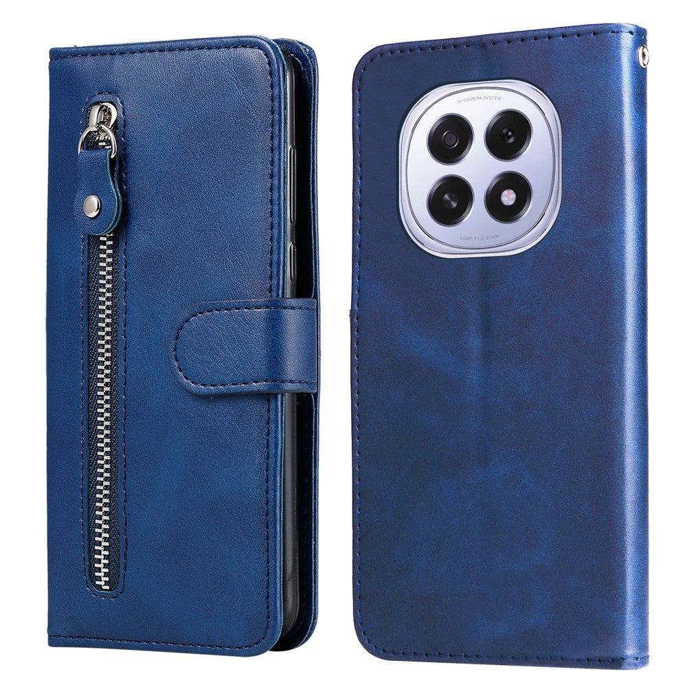 For Oppo A5 5G / Oppo F29 5G PU Leather Cases with Zipper Pocket Wallet Phone Cover Stand