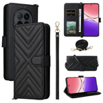 For Oppo F29 Pro 5G (Global) / A5 Pro 5G (China) Wallet Case with Shoulder / Wrist Strap Leather Phone Cover Stand