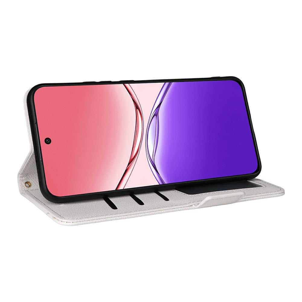 For Oppo F29 Pro 5G (Global) / A5 Pro 5G (China) Case with Wrist Strap Litchi Texture PU Leather Wallet Phone Cover