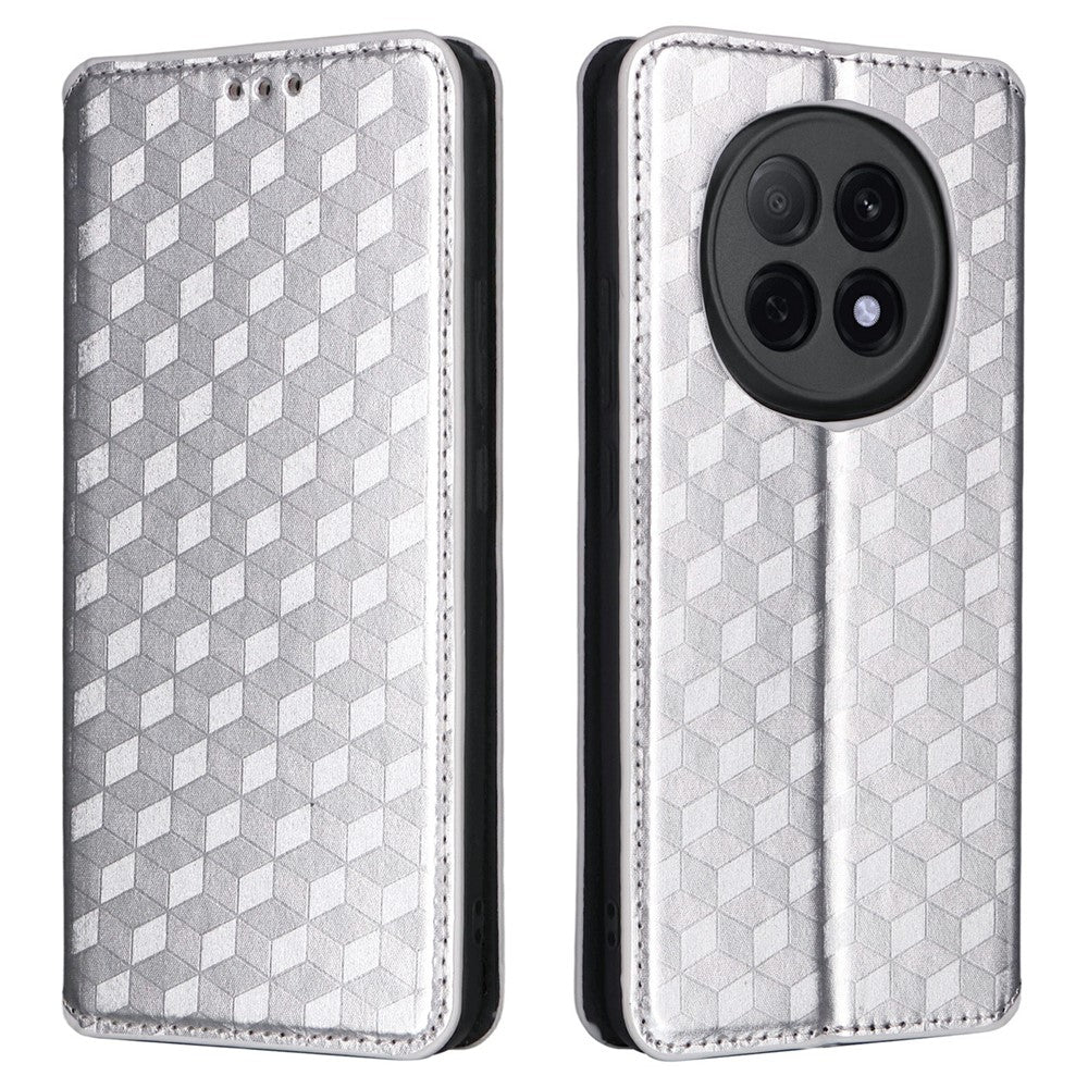 For Oppo F29 Pro 5G (Global) / A5 Pro 5G (China) Case Wallet Rhombus Imprinted Leather Phone Cover