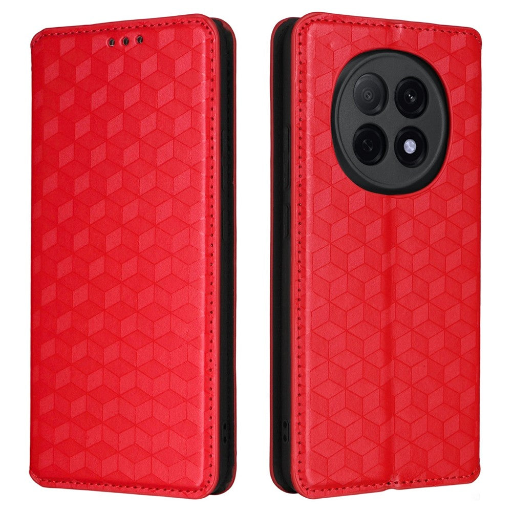For Oppo F29 Pro 5G (Global) / A5 Pro 5G (China) Case Wallet Rhombus Imprinted Leather Phone Cover