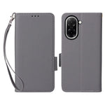 For Xiaomi Redmi A5 NFC (EU) (173.45mm) Case with Wrist Strap Litchi Texture PU Leather Wallet Phone Cover