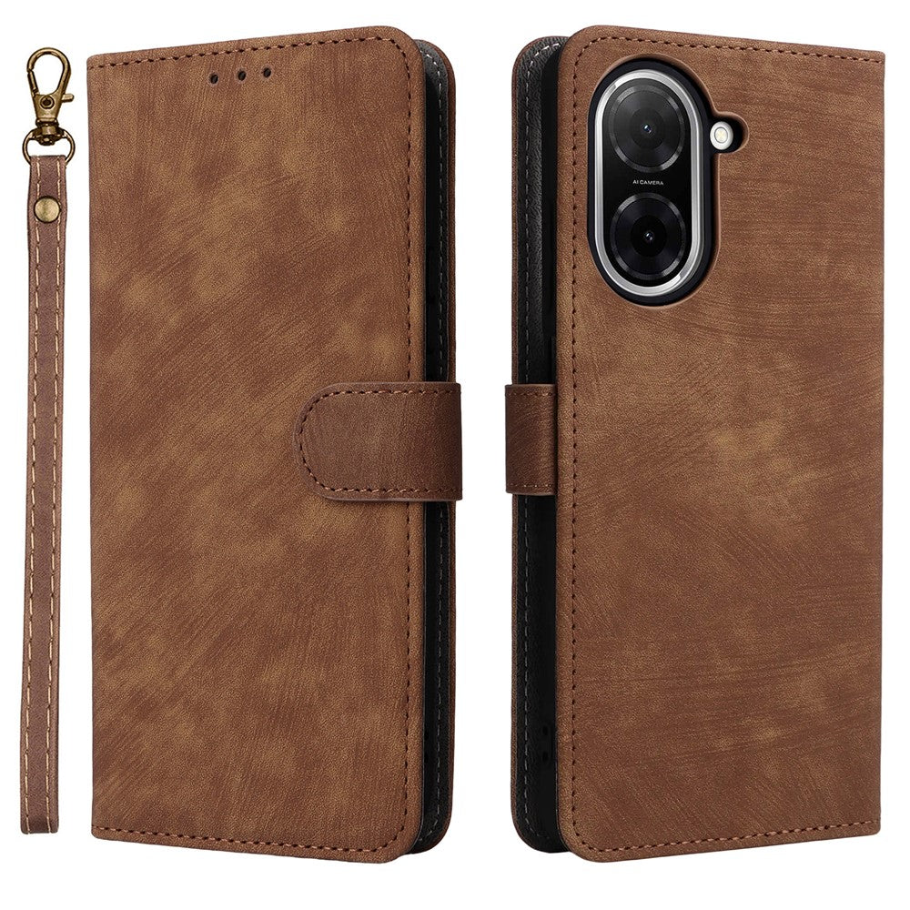 For Xiaomi Redmi A5 NFC (EU) (173.45mm) Case Wallet RFID Blocking PU Leather Cover Stand with Strap
