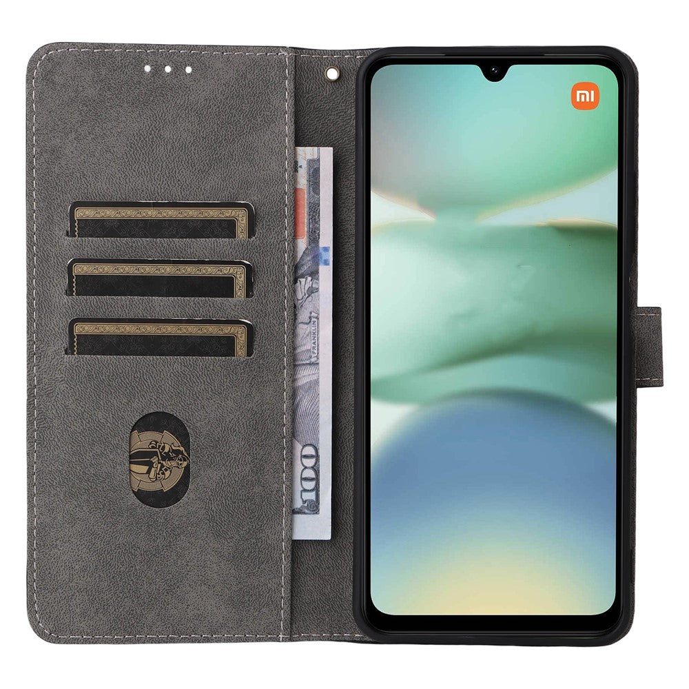 For Xiaomi Redmi A5 NFC (EU) (173.45mm) Case Wallet RFID Blocking PU Leather Cover Stand with Strap