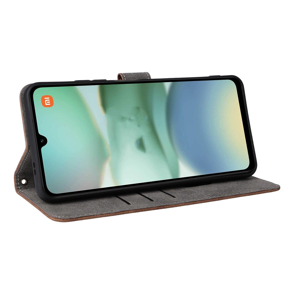 For Xiaomi Redmi A5 NFC (EU) (173.45mm) Case Wallet RFID Blocking PU Leather Cover Stand with Strap