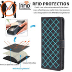 For Xiaomi Redmi A5 NFC (EU) (173.45mm) Case Wallet RFID Blocking PU Leather Cover Stand with Strap