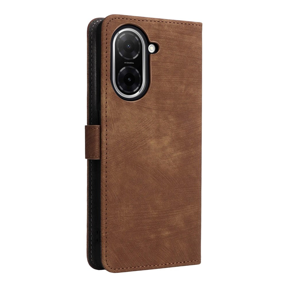 For Xiaomi Redmi A5 NFC (EU) (173.45mm) Case Wallet RFID Blocking PU Leather Cover Stand with Strap