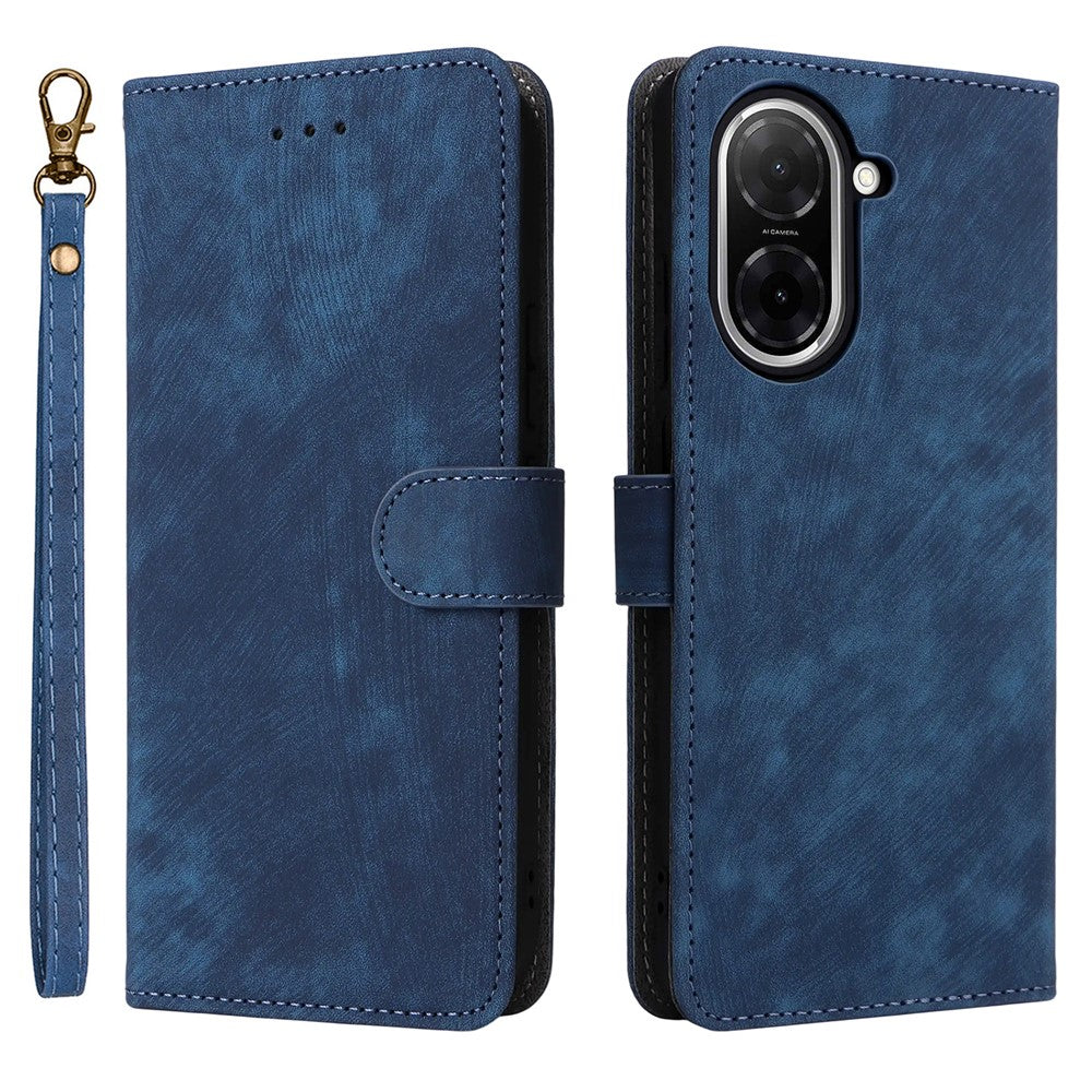 For Xiaomi Redmi A5 NFC (EU) (173.45mm) Case Wallet RFID Blocking PU Leather Cover Stand with Strap
