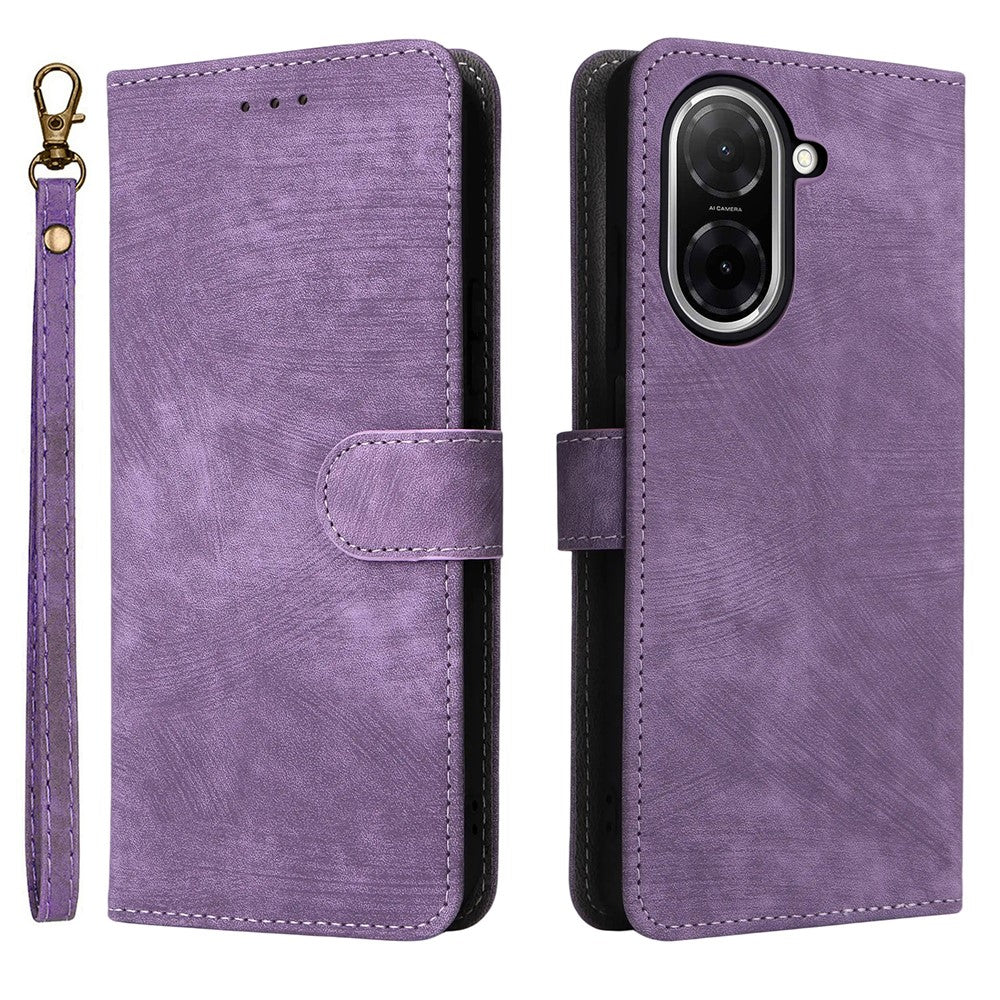 For Xiaomi Redmi A5 NFC (EU) (173.45mm) Case Wallet RFID Blocking PU Leather Cover Stand with Strap