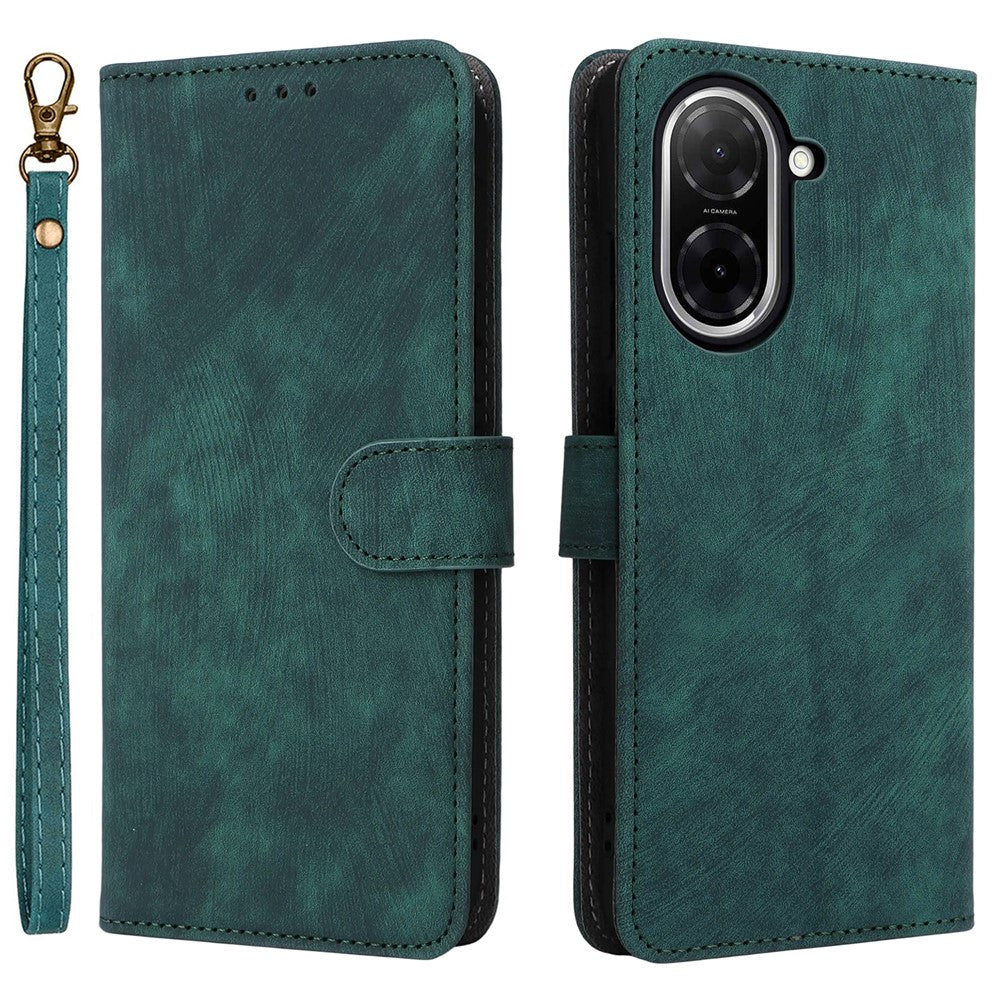 For Xiaomi Redmi A5 NFC (EU) (173.45mm) Case Wallet RFID Blocking PU Leather Cover Stand with Strap