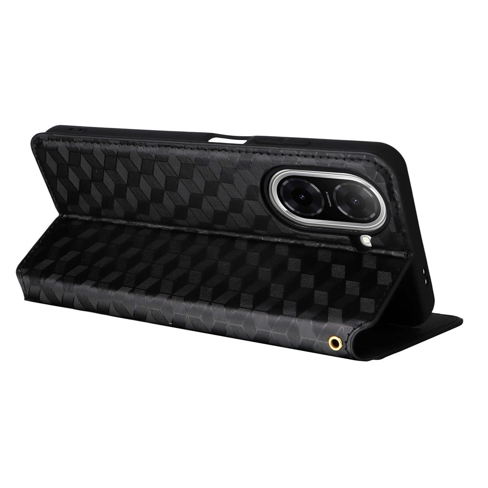 For Xiaomi Redmi A5 NFC (EU) (173.45mm) Case Wallet Rhombus Imprinted Leather Phone Cover