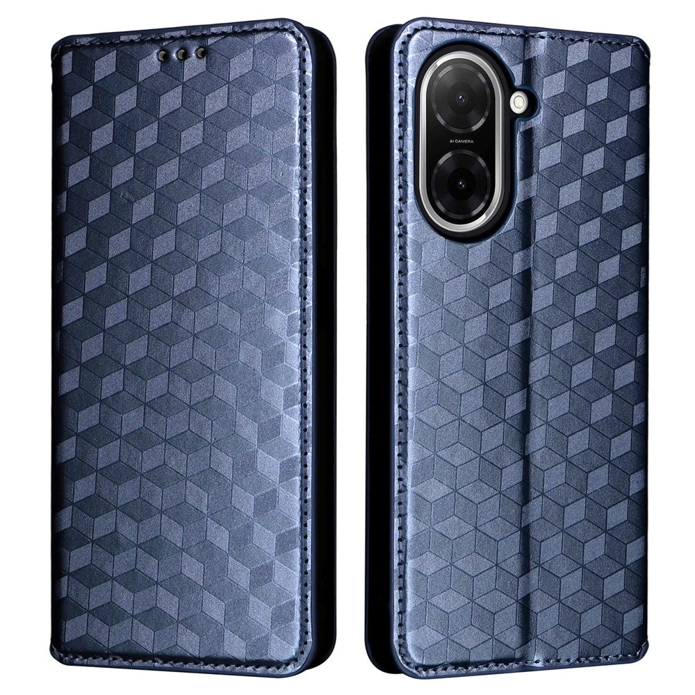 For Xiaomi Redmi A5 NFC (EU) (173.45mm) Case Wallet Rhombus Imprinted Leather Phone Cover
