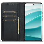 LC.IMEEKE For Xiaomi Redmi Note 14 Pro 4G Case Carbon Fiber Texture Phone Cover Stand Card Holder