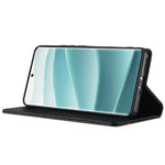 LC.IMEEKE For Xiaomi Redmi Note 14 Pro 4G Case Carbon Fiber Texture Phone Cover Stand Card Holder