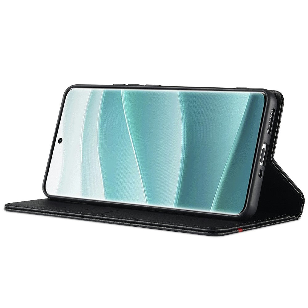 LC.IMEEKE For Xiaomi Redmi Note 14 Pro 4G Case Carbon Fiber Texture Phone Cover Stand Card Holder