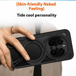 For Honor Magic7 Pro 5G Case Magnetic Kickstand Hollow Heat Dissipation Silicone + PC + Metal Bumper Phone Cover