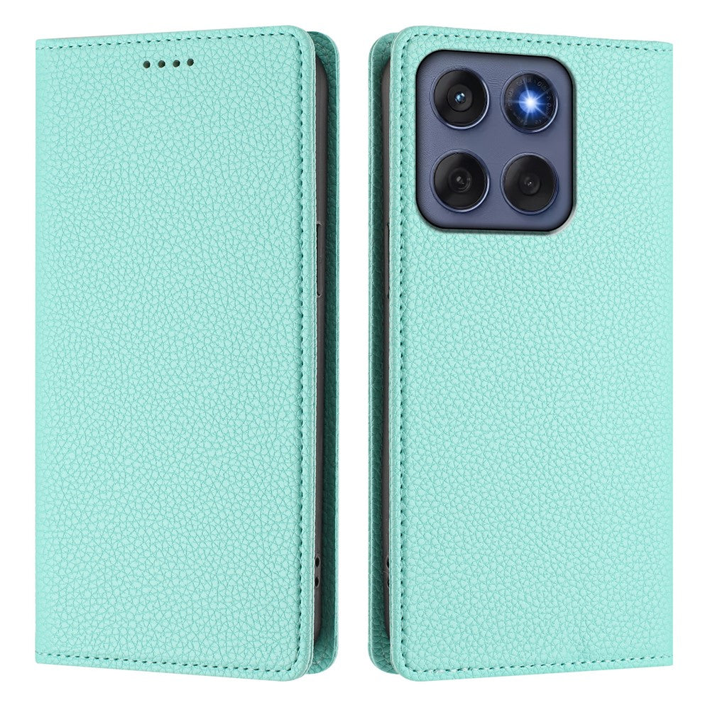 Til Motorola Edge 60 5G / 60 Fusion 5G Pung Etui RFID Blokerende Litchi Tekstur Læder Mobilcover
